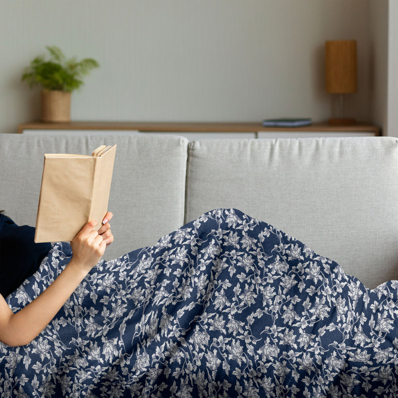 Hand Woven Throw Blanket, 50" x 70"