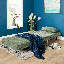 Lorena Clic Clac Upholstered Futon Sofa Bed Lounger Chair-757354698-757354699-757354708