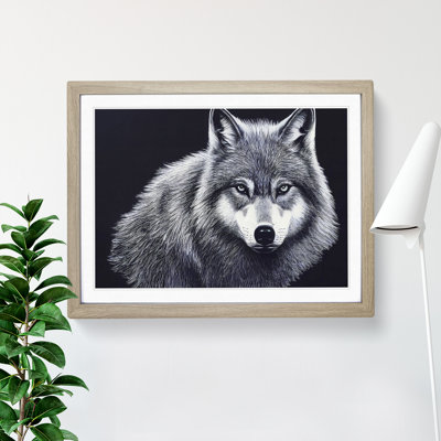 XH1022-10272X Wolf Portrait Vol.2 1 Piece Single Picture Frame Wall Art