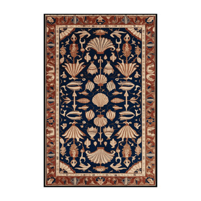 Tapis brun lavable à la machine