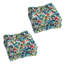 Coussin de chaise de salle à manger capitonné en polyester filé 19 pouces (ensemble de quatre) Vanya Paprika-266005428