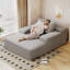 Chaise Lounge Chair Indoor, Oversized Upholstered Sofa Bed, Sleeper Couch Reading Chairs Fluffy Plush Faux Fur Cloud Sofas Couches-466913763