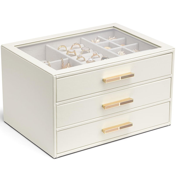 Latitude Run® Jewelry Box + Drawers | Wayfair