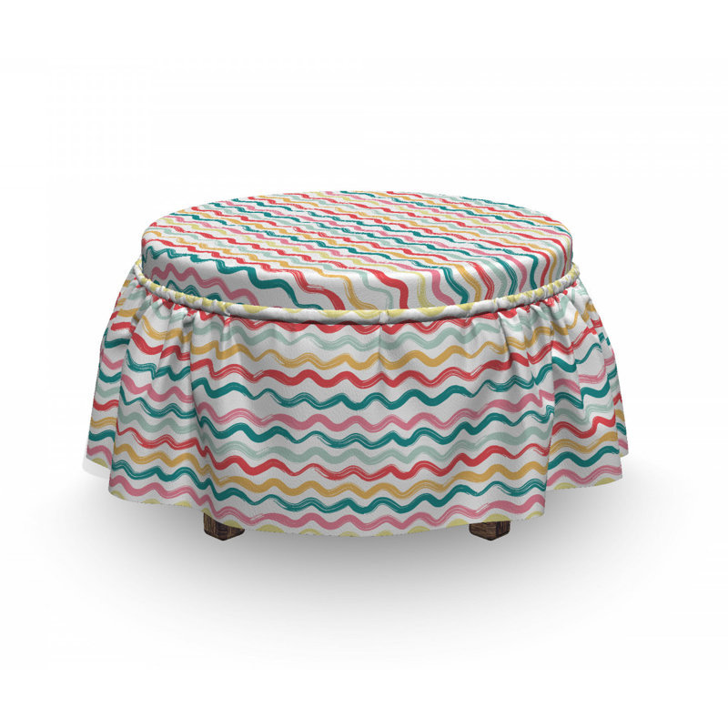 Box Cushion Ottoman Slipcover