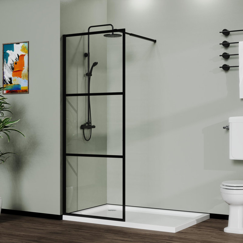 Premium shower doors with frosted tempered glass