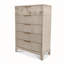 Commode 5 tiroirs Amsden - Finition rose cendré-1988229281