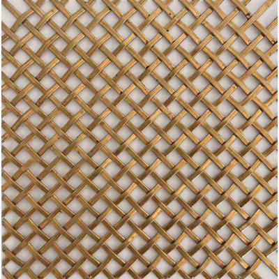 Wire Mesh Brass "Antica" Architectural Woven Furniture and Creative Grille Mesh