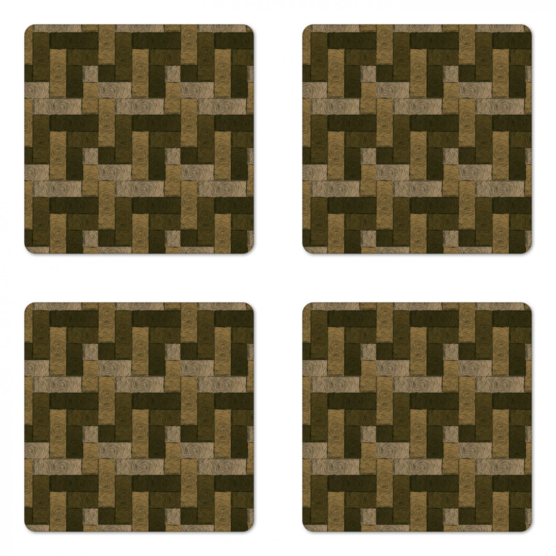 Square 4 Piece Coaster Set