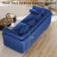  Ensemble de canapé en velours 2 pièces avec accoudoirs décoratifs dorés à deux couches-679096659