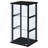 Callie Black Glass 3-Shelf Curio Cabinet