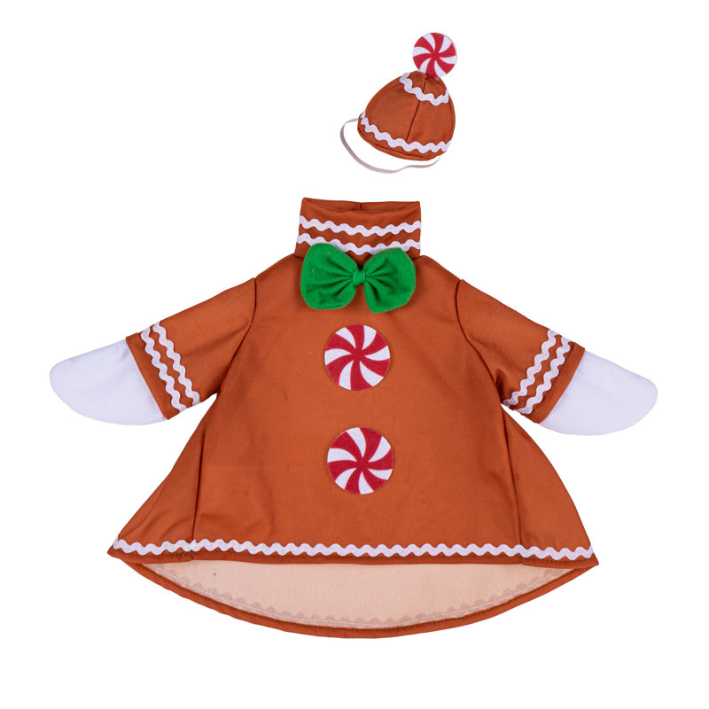 Porch Goose Outfit, Gingerbread, Gingerbread