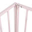 Structure de lit simple en métal avec clôture et porte, rose-1347802305-1347802308