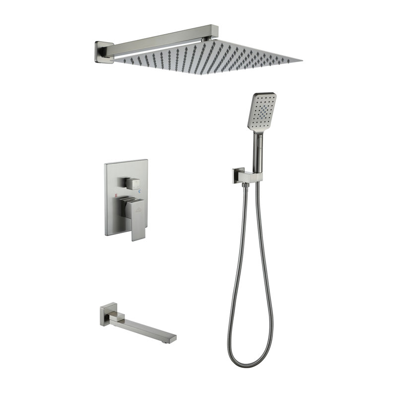 All-In-One Kit with Rough in-Valve, Brushed Nickel