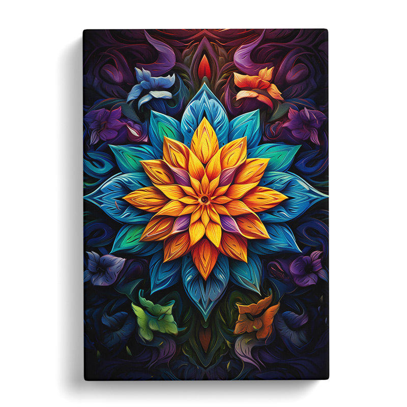 Mandala Conceptual No.3 - Wrapped Canvas Print, 50cm H x 35cm W x 3cm D