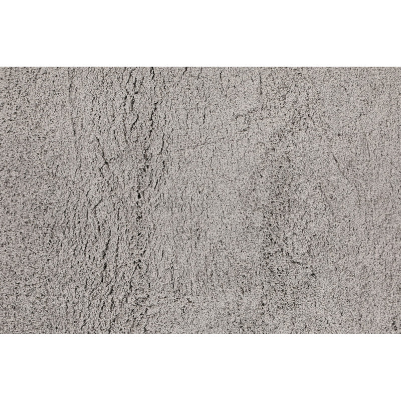 Tapis gris en polyester tissé à la machine Haegan, Rectangle 2 pi 7 po x 4 pi 11 po