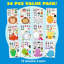 36 feuilles d'autocollants de 9 x 6 pouces pour enfants - Mix & Match Safari, mer et fantaisie