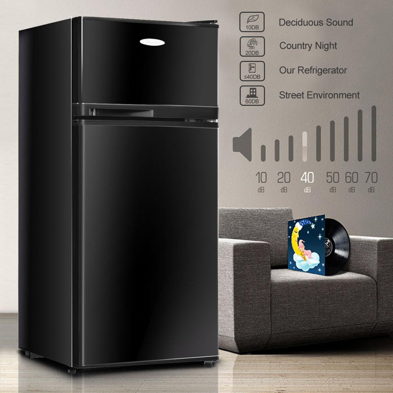 Giantex 3,4 pi³ Réfrigérateur autoportant avec congélateur