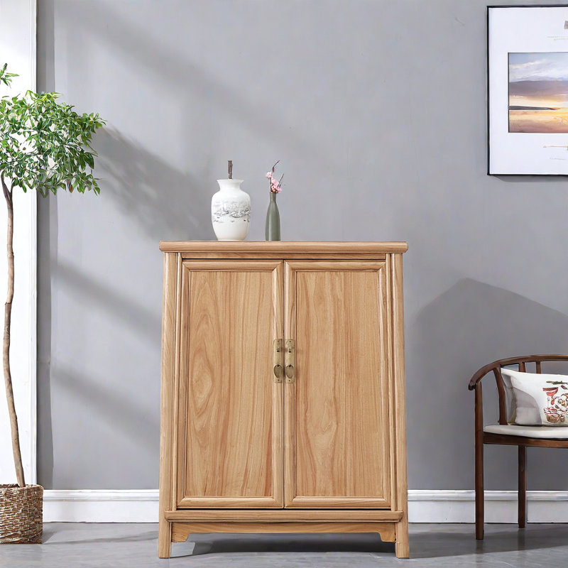 12 Pair Shoe Storage Cabinet, Beige