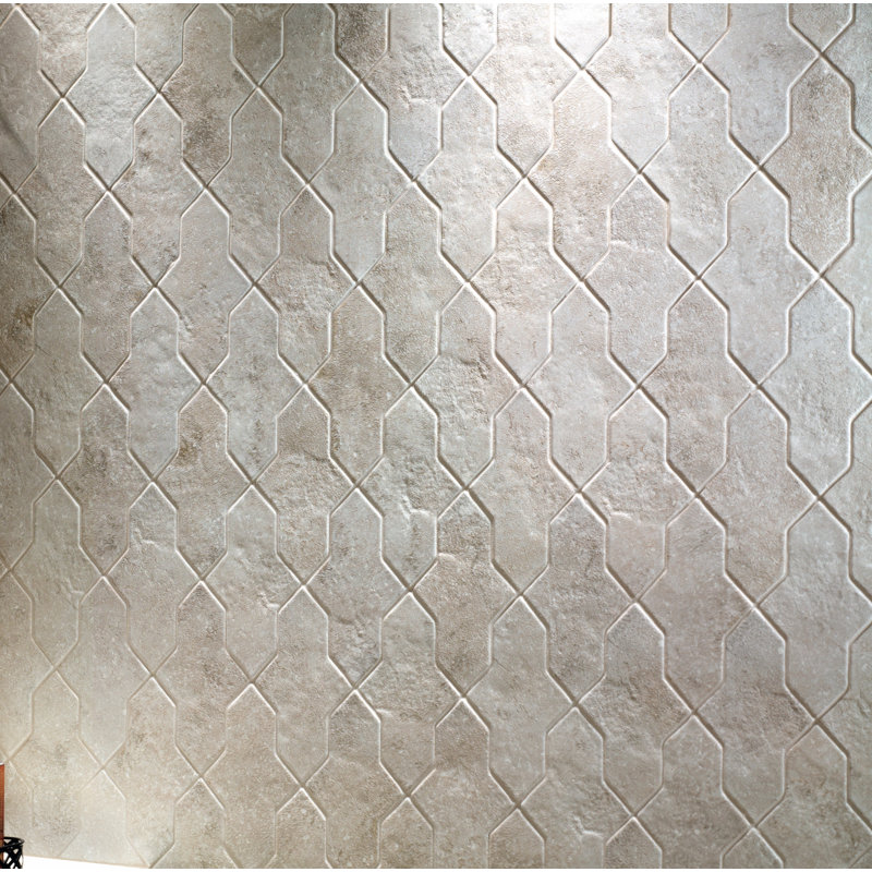 Petra 2.5 in. x 7 in. Porcelain Stone-Look Wall and Floor Tile (5.38 Sq. Ft. / Case), Fossil