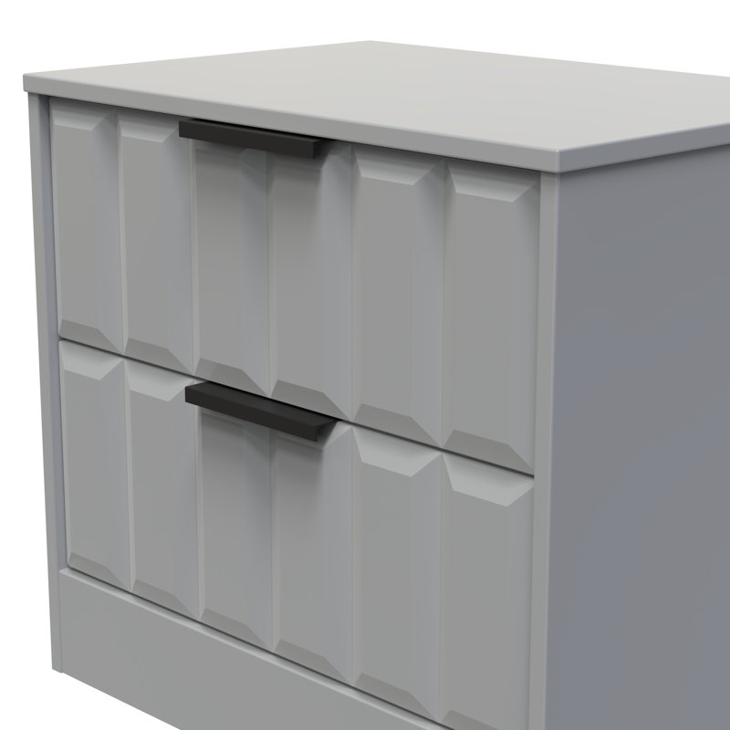 Besian 58cm W Manufactured Wood Bedside Table, Dusk Grey