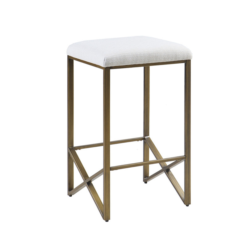Tabouret de comptoir rembourré sans dossier H 26 po
