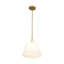 Luminaire suspendu conique en verre 1 lumière