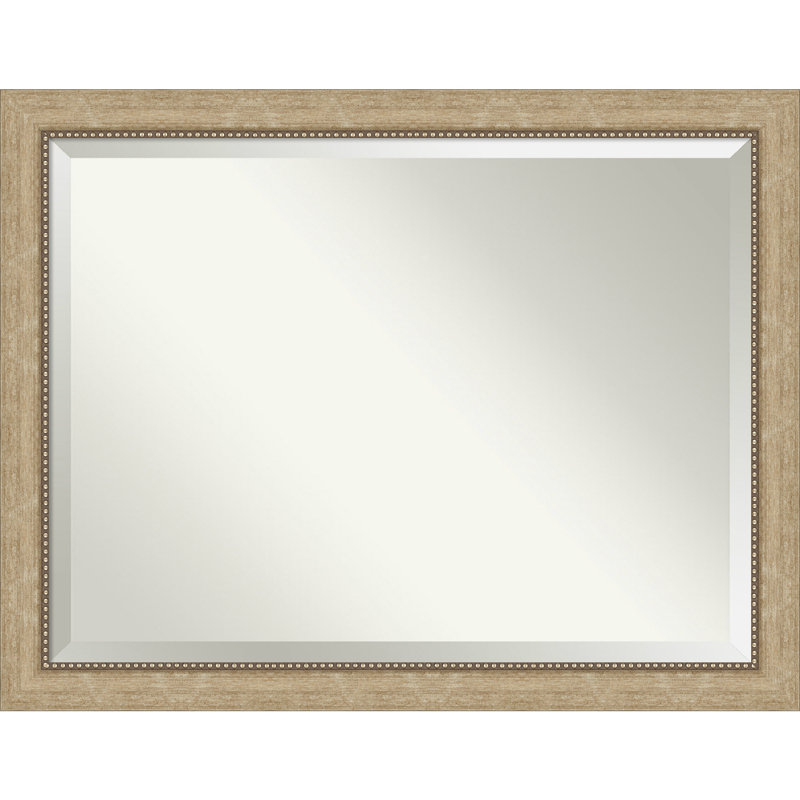 Miroir de salle de bain biseauté Vandeveer, Champagne antique, 35 po x 45 po