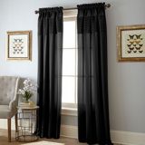 Rambert Polyester Semi Sheer Curtain Single Panel