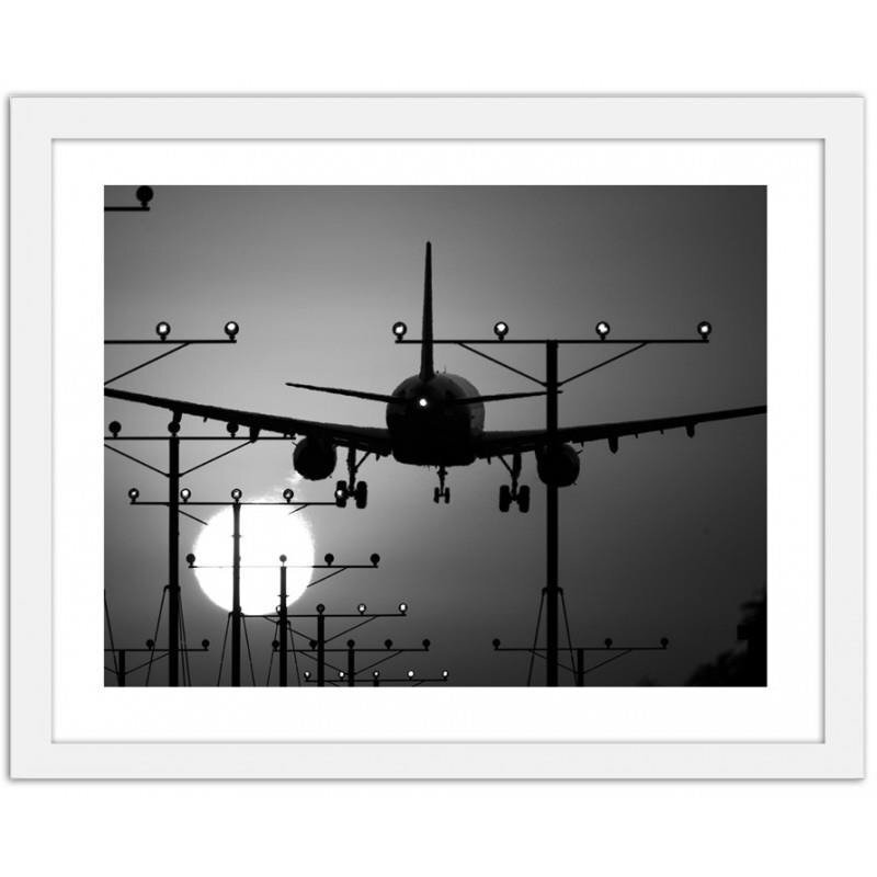 Gerahmtes Poster Aircraft Landing