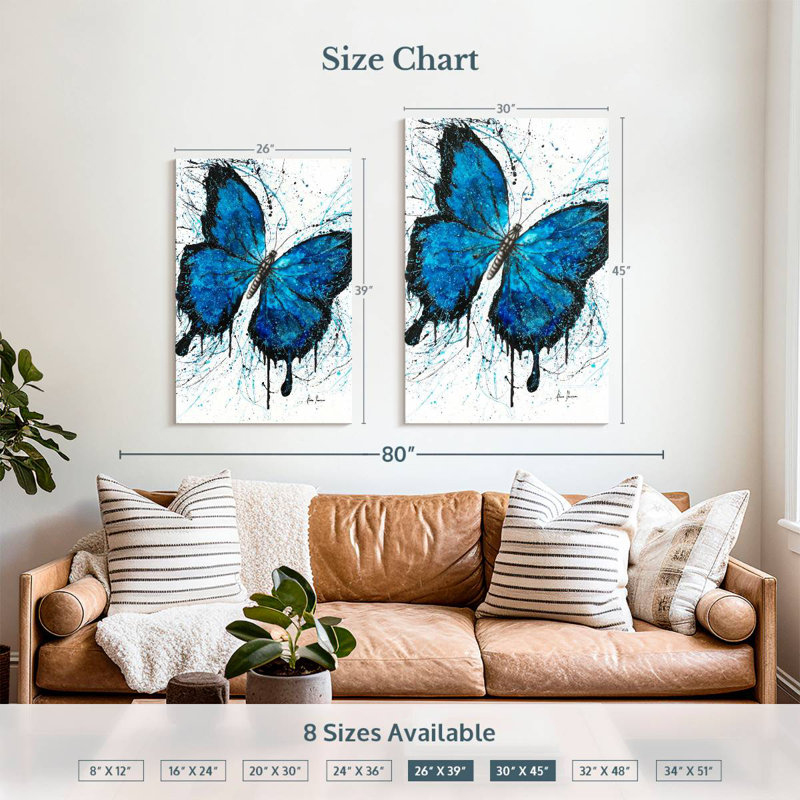 Brampt Beach Butterfly, 39" H x 26" W