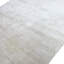 Ivory Solid Wool Silk Blend Rug - 6' x 9'