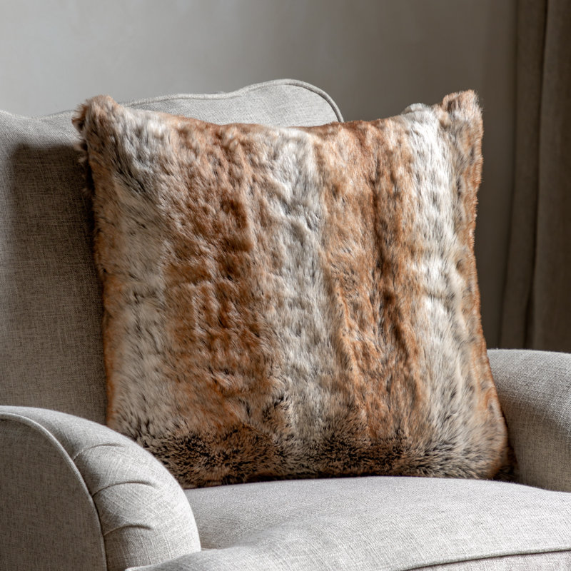 Arnolde Striped Grey Square Cushion Cover