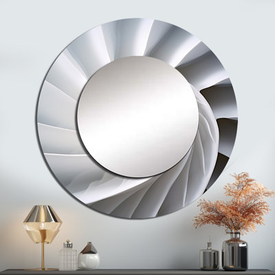 Sea Sheel Infinity Sprial - Nautilus Round Mirror Wall Decor_MTMIR117108