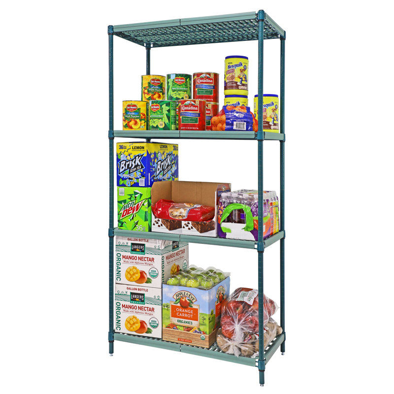 Removeable Plastic Mat Shelving Unit , 74" H x 42" W x 18" D