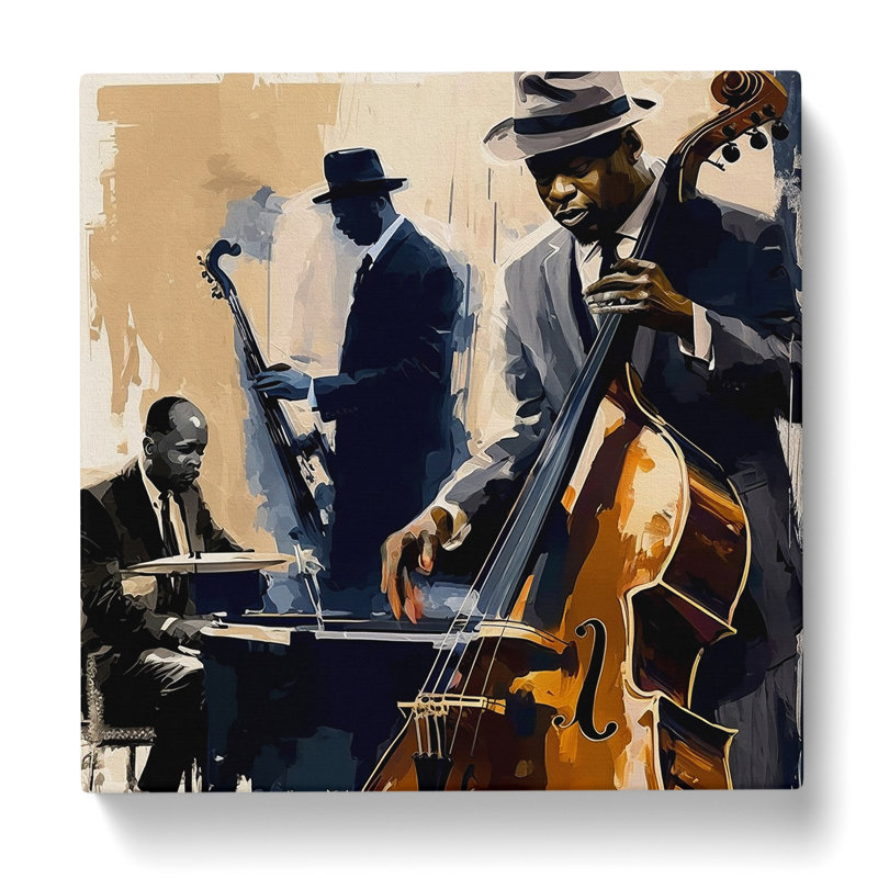 Jazz Gestural - Wrapped Canvas