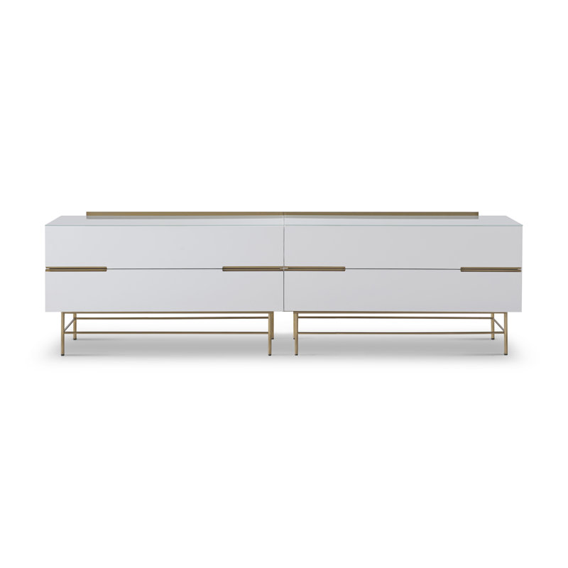 Nicholls Sideboard, White/Gold