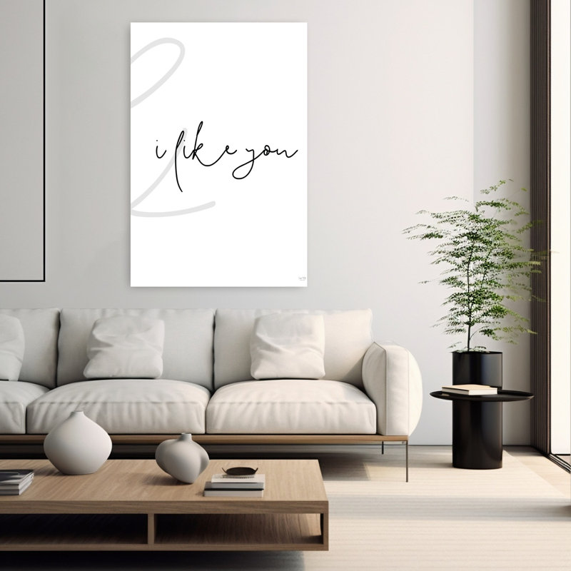 «I Like You», ensemble 2 de 2, art contemporain abstrait, H 60 po x l 40 po