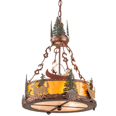 Rustic Lodge 3 - Light Chandelier