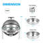 Ensemble de 6 chauffe-plats Chafing