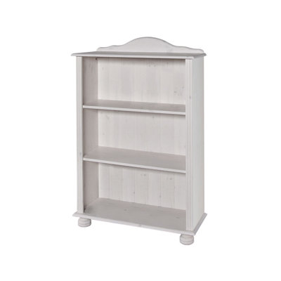 Mette 116cm H x 77cm W Solid Wood Standard Bookcase
