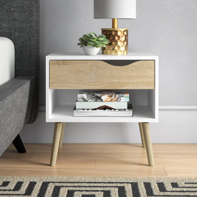 Justus 1-Drawer Nightstand by Wade Logan