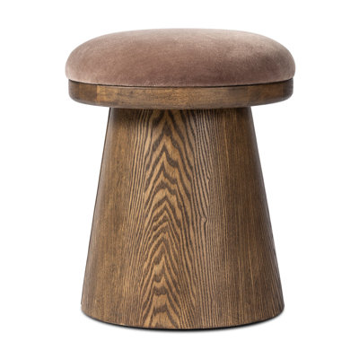 Bea Accent Stool-Antique Walnut by Corrigan Studio