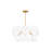 Emery 6 - Light Steel Dimmable Tiered Chandelier