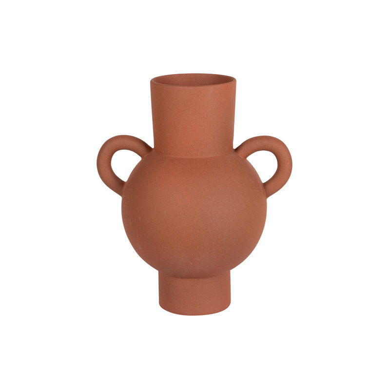 CERAMIC VASE 22X16x26 CM, Red