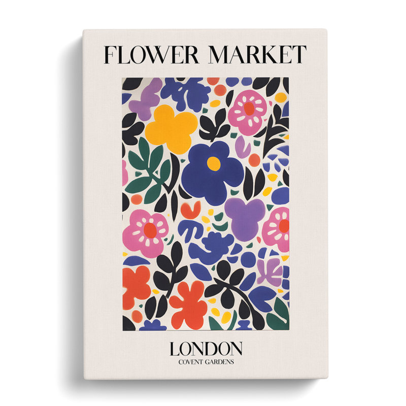 XMKTMKT-400 London Flower Market Exhibition 7 - Wrapped Canvas Print, 50cm H x 35cm W x 3cm D