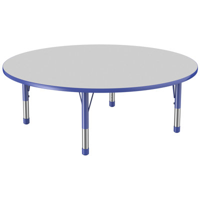 Round T-Mold Adjustable Height Activity Table