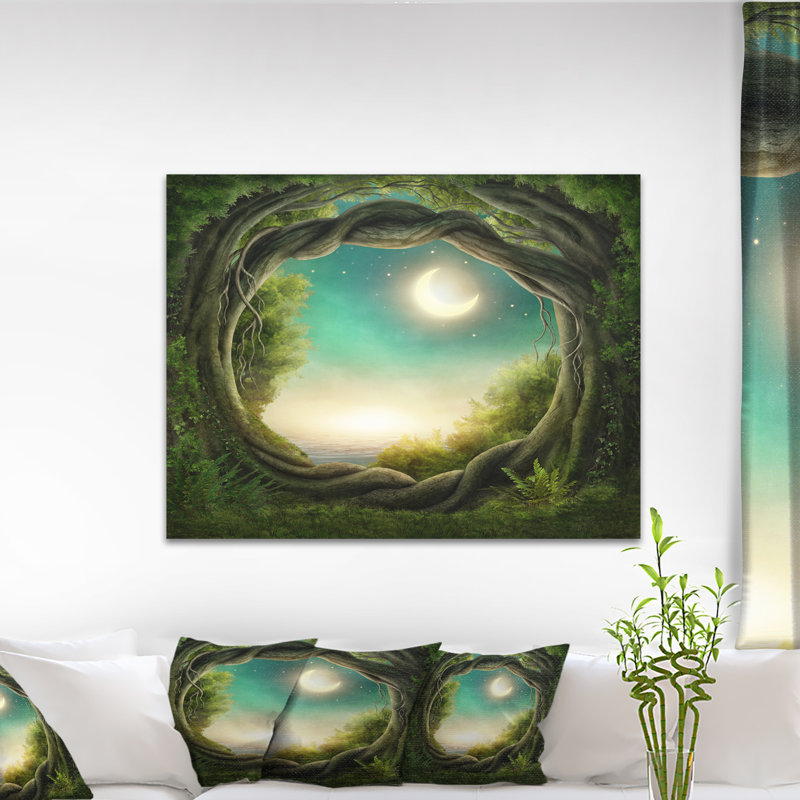 «Enchanted Dark Forest», impression, H 12 po x l 20 po x P 1 po, Toile tendue