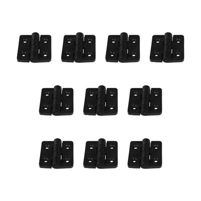 Outwater Plastics: 2'' X 2'' Polypropylene Butt Hinge | Black | 10 Pack