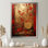 «God and Red Floral Japanese Tiles III - Abstract Botanicals», art mural