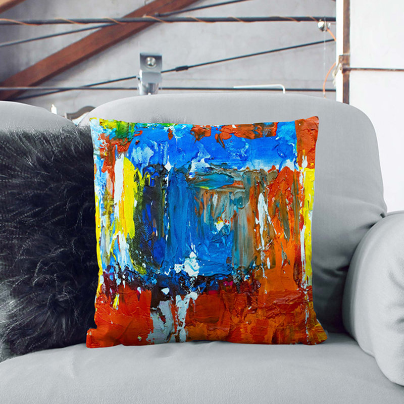 Square Throw Cushion, White, 55 x 55 cm